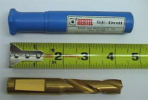New 1 pc 14.5MM s/c coated drill hertel/kennametal