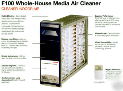 New honeywell F100F2002 media air cleaner - 16