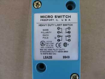 New honeywell LSA2B micro switch hvy-duty limit switch