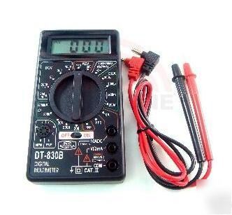 Portable digital lcd battery voltage tester multimeter
