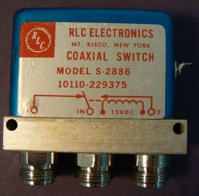 Rlc spdt coax relay n connect 15 vdc coil 1000 watt vgc
