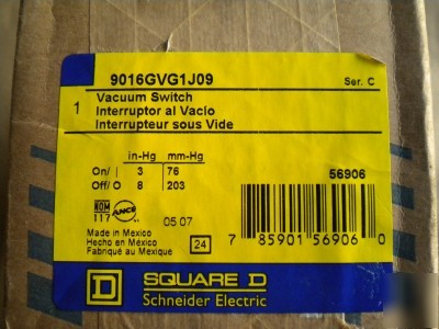 Square d 9016GVG1J09 vacuum switch 2 pole nema 1 encl.
