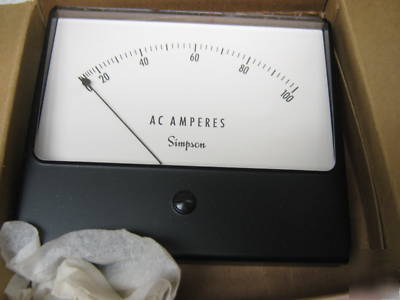  simpson model 1359 ac amp meter 5-100 amps 03350