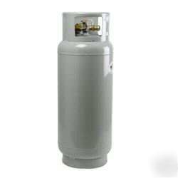 New lpg propane gas tank 43.5 lb steel 10 gal forklift