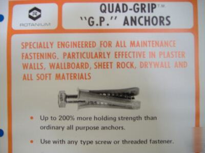 Rotanium products quad-grip anchor set 
