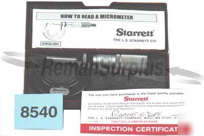 Starrett outside micrometer 436FL-1 edp 51570