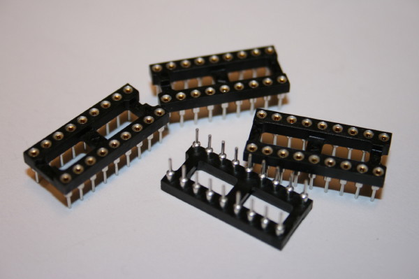 18 way dil turned pin ic sockets (X4) BSA0H