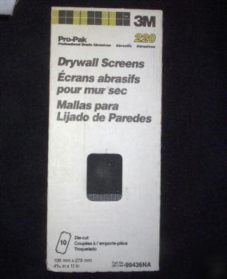 3M drywall screens 220 grit 051144-99436NA (10 pack)