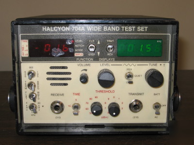 Halcyon 704A wide band test set