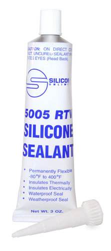 Food grade hi-temp rtv silicone sealant - 3OZ - red