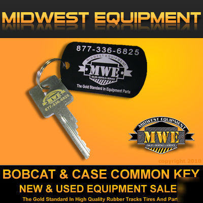 1 - bobcat & case common key - tracks & tires available