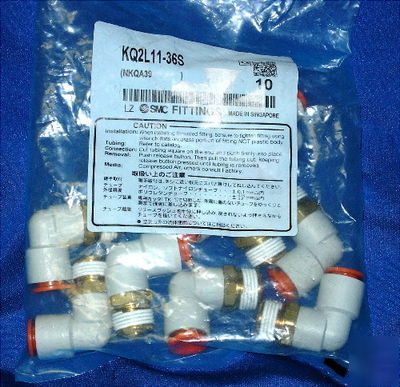 50 pcs smc KQ2L11-36S one touch tube fittings 3/8 elbow
