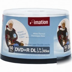 Disk dvd+r double layer 8.5GB 8X 50/pk spindle wht ther