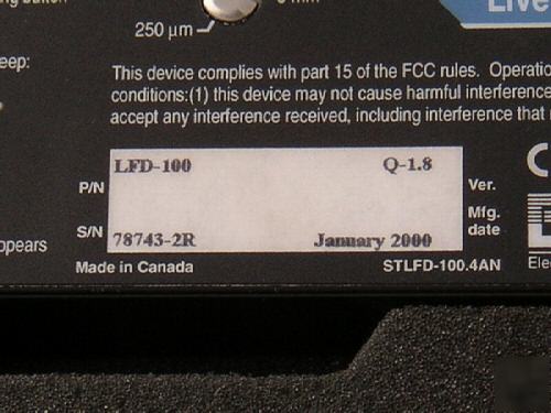 Exfo lfd-100 fiber optic identifier and test set