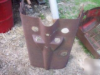 Farmall h tractor hood 1940 with gas starter tank hole