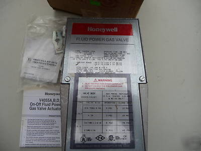 Honeywell V4055A1034 gas valve actuator 120 vac 