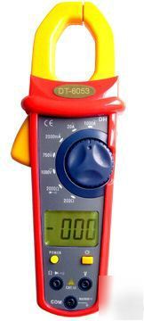 New 1000 amp ac clamp meter + hard case & leads- 