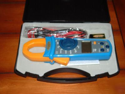 New 1000 amp ac clamp meter + hard case & leads- 