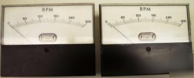 Process control systems rpm gauges *lot of 2