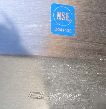 New elkay nsf tripple compartment w/ int. drainboards
