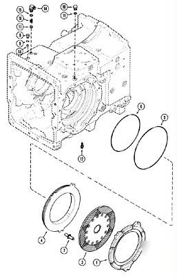 Case 580K sk differential brake o-ring A178873 14469580