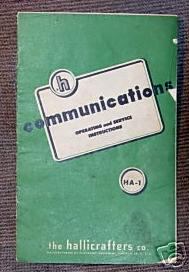 Ham radio manual original hallicrafters ha-1 to keyer