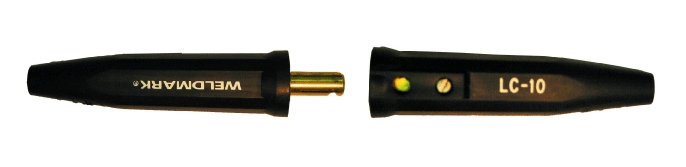Lc-10 weld cable connector male/female #4 - #1
