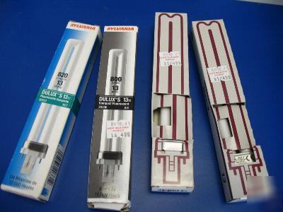 Lot of 25 dulux s biax s 13 w compact fluorescent light