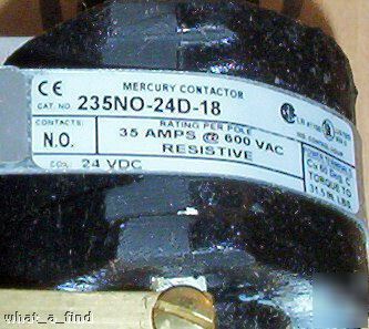 New mdi mercury contactor relay 235NO-24D-18 wrnty