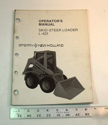 New sperry+ holland op. man. - l-425 skid steer loader