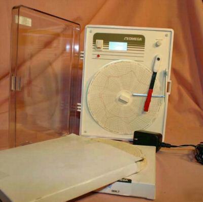 Omega temperature chart recorder, recording thermometer