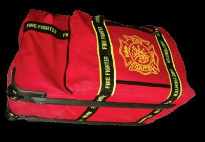 Ultimate firefighter gear bag with wheels