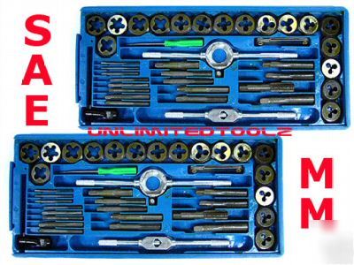 80 pcs tap and die metric & sae screw extractor tool 