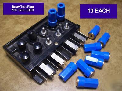 10 - banana plugs for westinghouse/abb relay test plugs