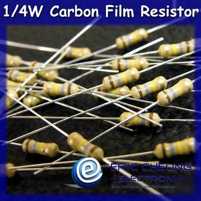 200 pcs 10M ohm 1/4W carbon film resistor+/-5%