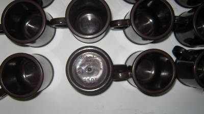 12 continental carlisle 8OZ coffee mugs #8505 brown