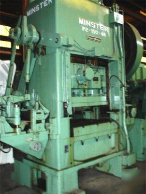 150 ton minster #P2-150-48 high speed press, 1967
