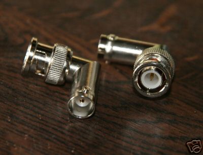 2 x bnc male to female right adapters cheap