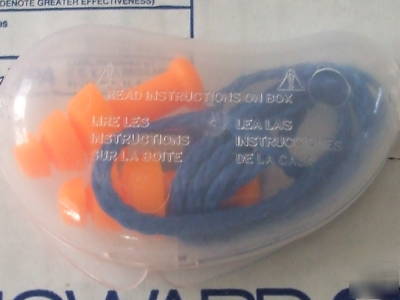 25 smart fit reusable corded earplugs + case NRR25 
