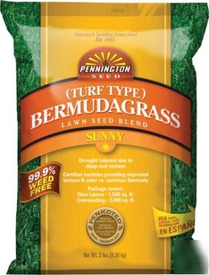 Bermudagrass seeds 1LBS - pennington certified, 1000SF.