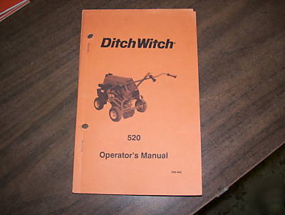 Ditch witch 520 trencher operator's manual