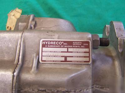 Hydreco, piston pump, hydraulic piston pump, pump