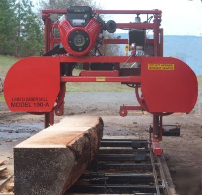Sawmill linn lumber 190A portable bandsaw mill 
