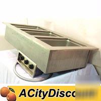 Used delfield drop-in hot food well electric 3 pan