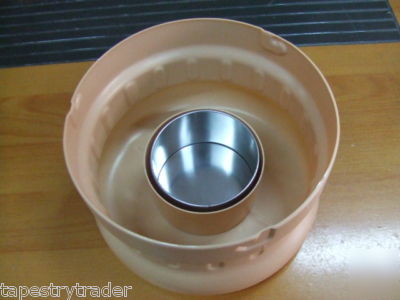 2 portable outdoor cigar and cigarette ashtrays beige