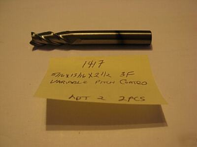 5/16 3 f carbide end mill coated #1417 1 lots of 1 pc