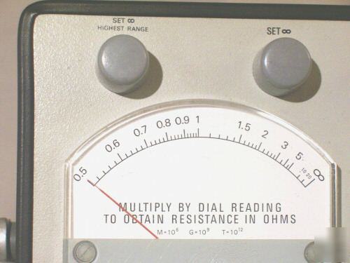 General radio gr 1864 megohmmeter up to 1090 v/200 tohm