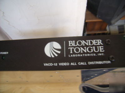 Blonder tongue vacd-12 video all call distributor