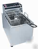 Commercial kitchen countertop electric fryer- 2 basket