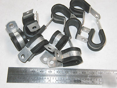 Military type heavy duty 15/16 cushioned cable clamps 